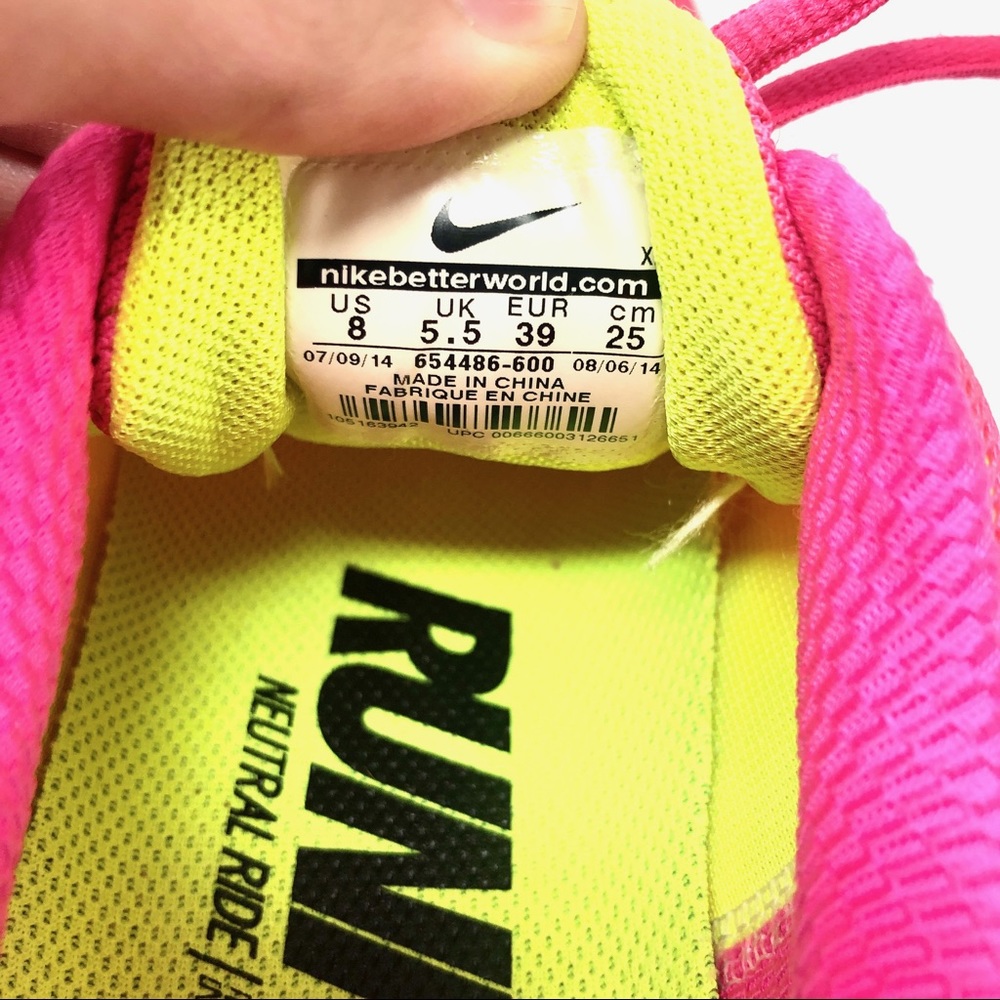 Nike Air Zoom Pegasus Running Shoes Neon Pink 8/39 - Picture 8 of 8